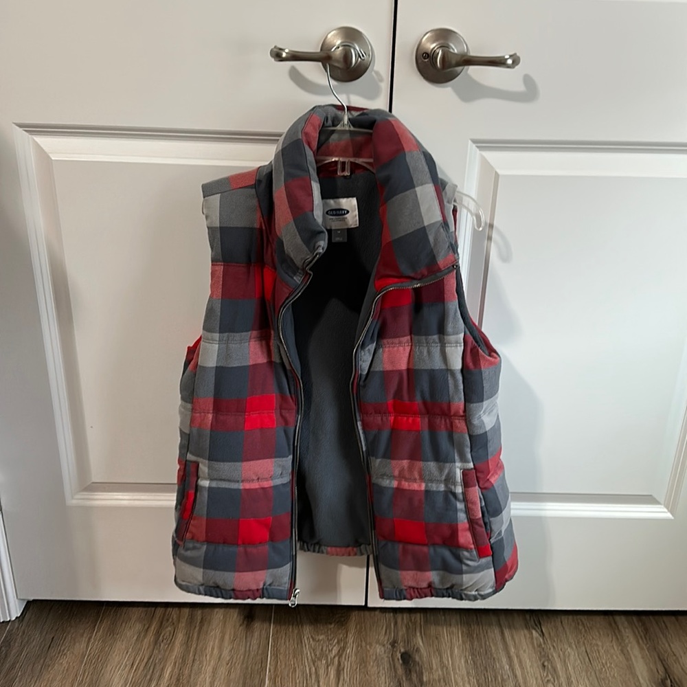 Plaid Puffer Vest